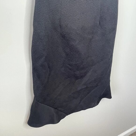 David Meister Dress Womens 8 Strappy Black Sheath Cocktail Textured VTG Strappy - Picture 4 of 8